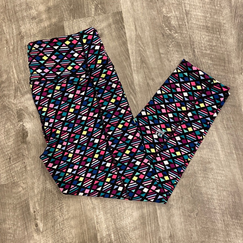 NWOT VSX Victorias Secret Sport Multicolor Athletic Capris Yoga Pants